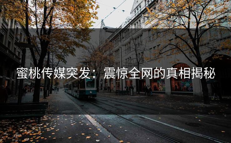 蜜桃传媒突发：震惊全网的真相揭秘